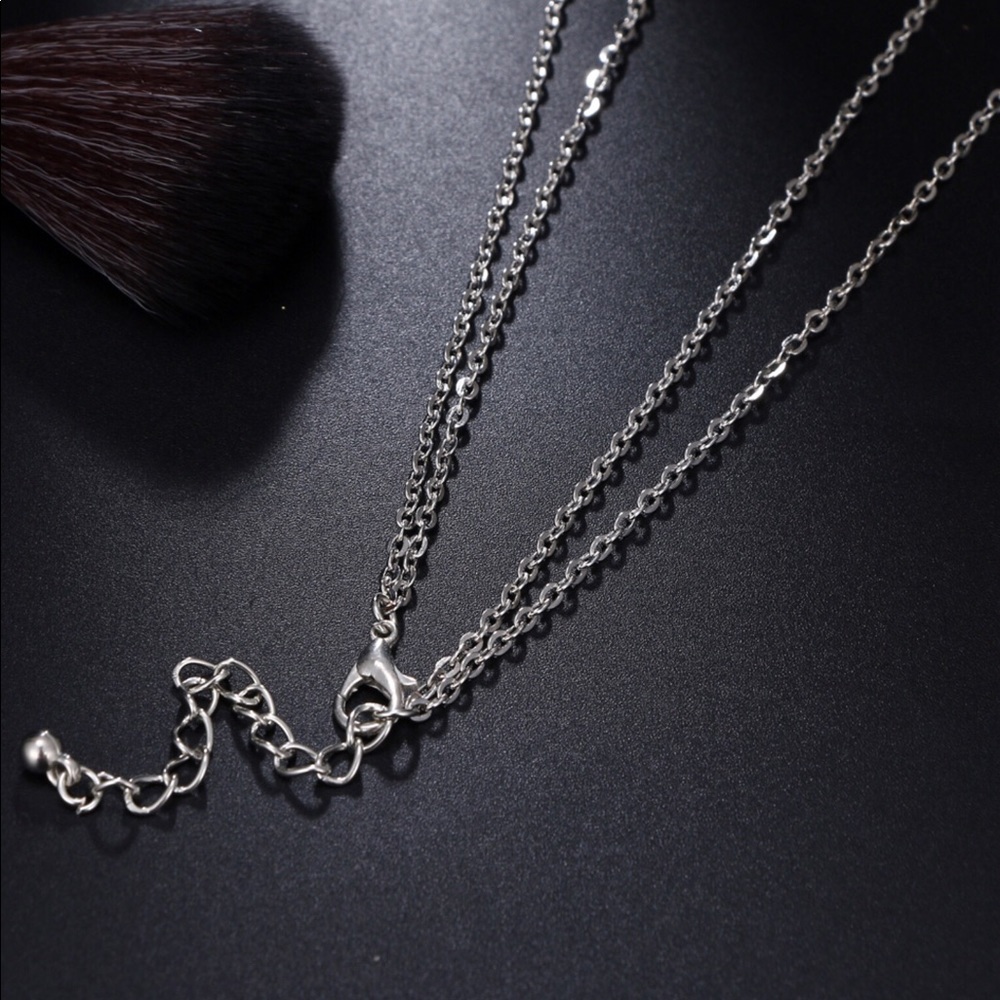Link Chain, Botanical Pendant Necklace - Picture 7 of 8